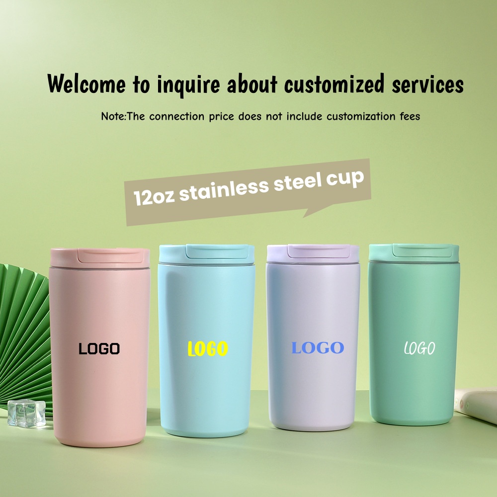 Flask Stainless Steel - 12OZ Travel Stainless Steel Coffee Cup