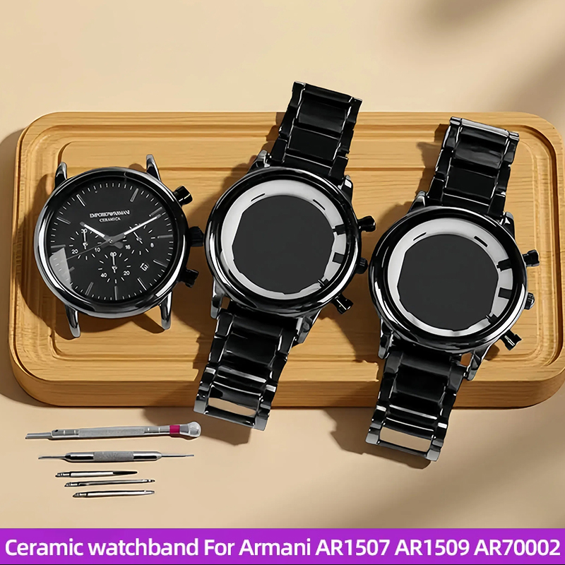 Men'S Accessories Armani - High Quality Bright Ceramic men Watchband