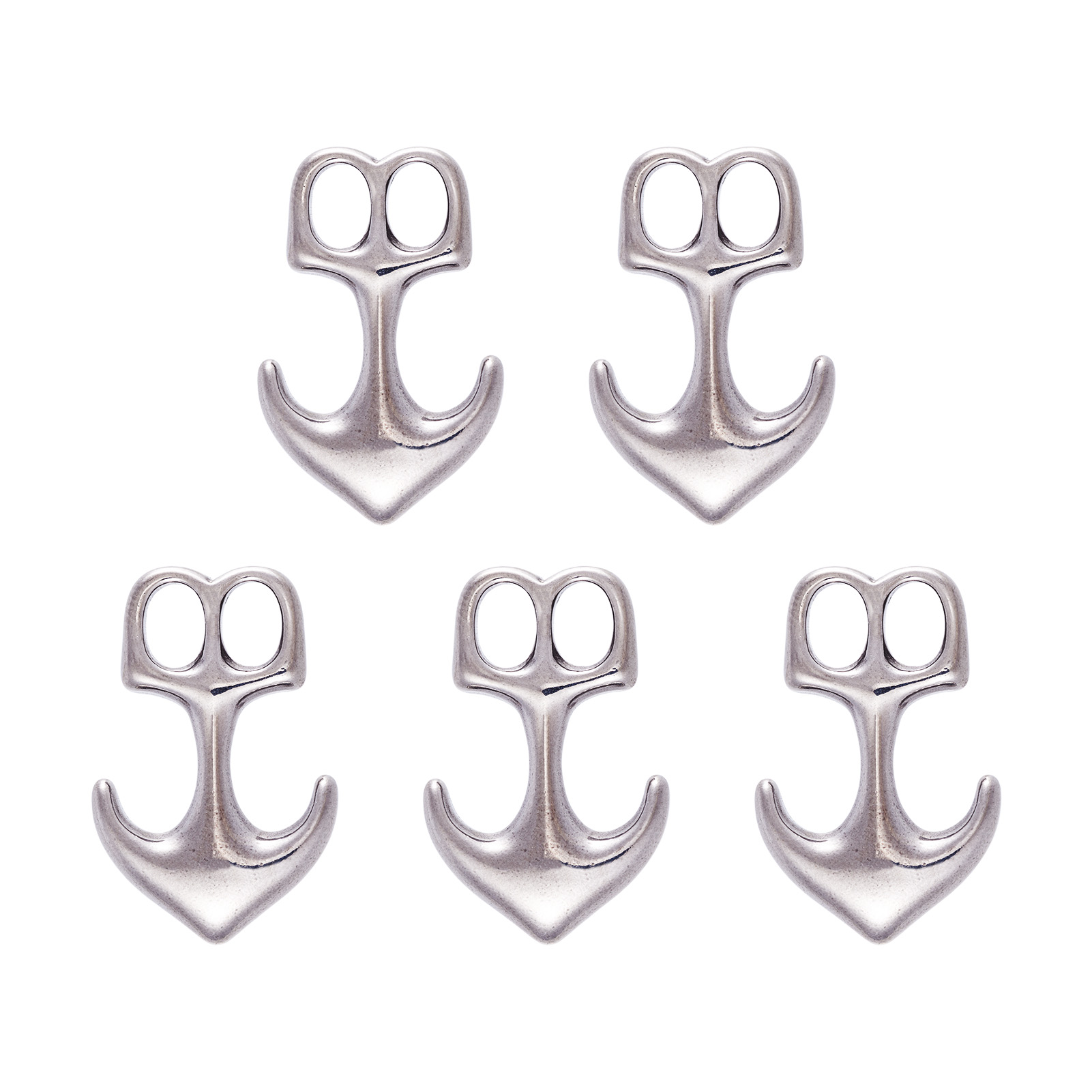 Men'S Accessories Jewelry Bracelet - 5pcs Anchor Hook Clasps 304 Stainless