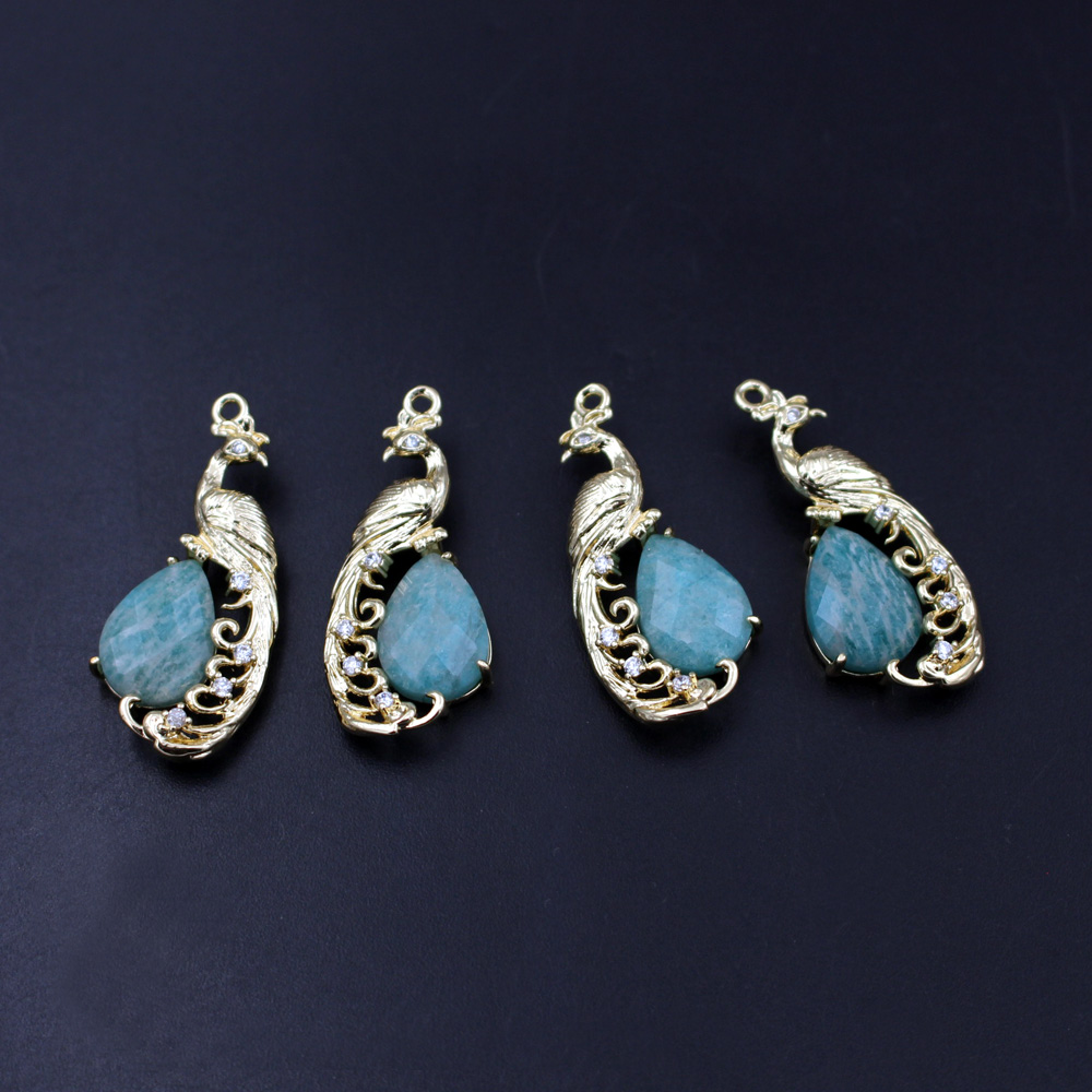 Men Accessories Pendant - 4pcs DIY Jewelry Accessories CZ Faceted