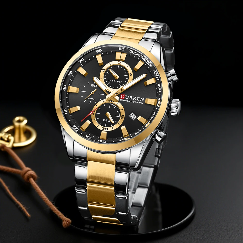 Men'S Accessories Jewelry Bracelet - CURREN Casual Quartz Chrono Sport Watches