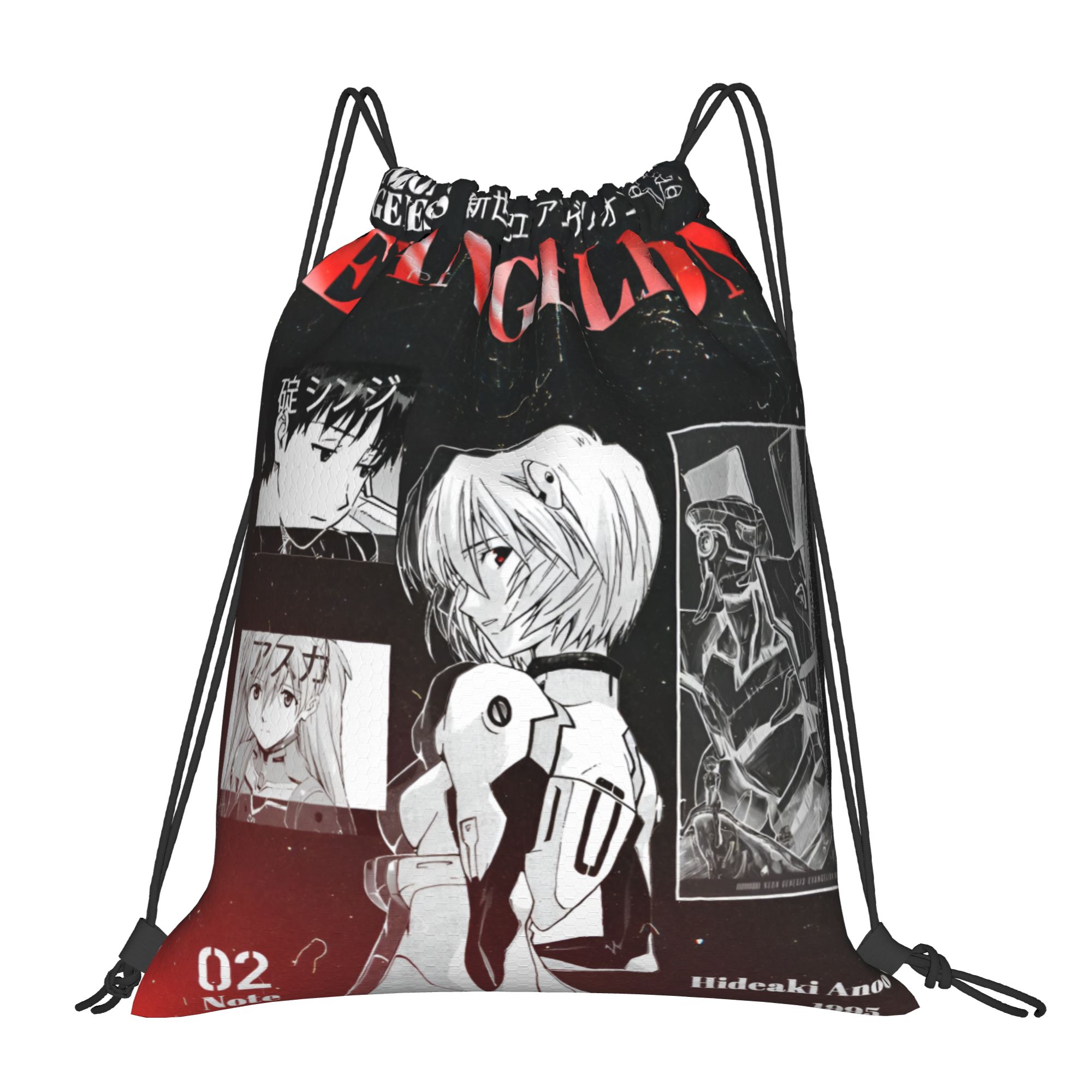 Men'S Yoga Accessories - Custom E-Evangelions Drawstring Backpack Bags Women