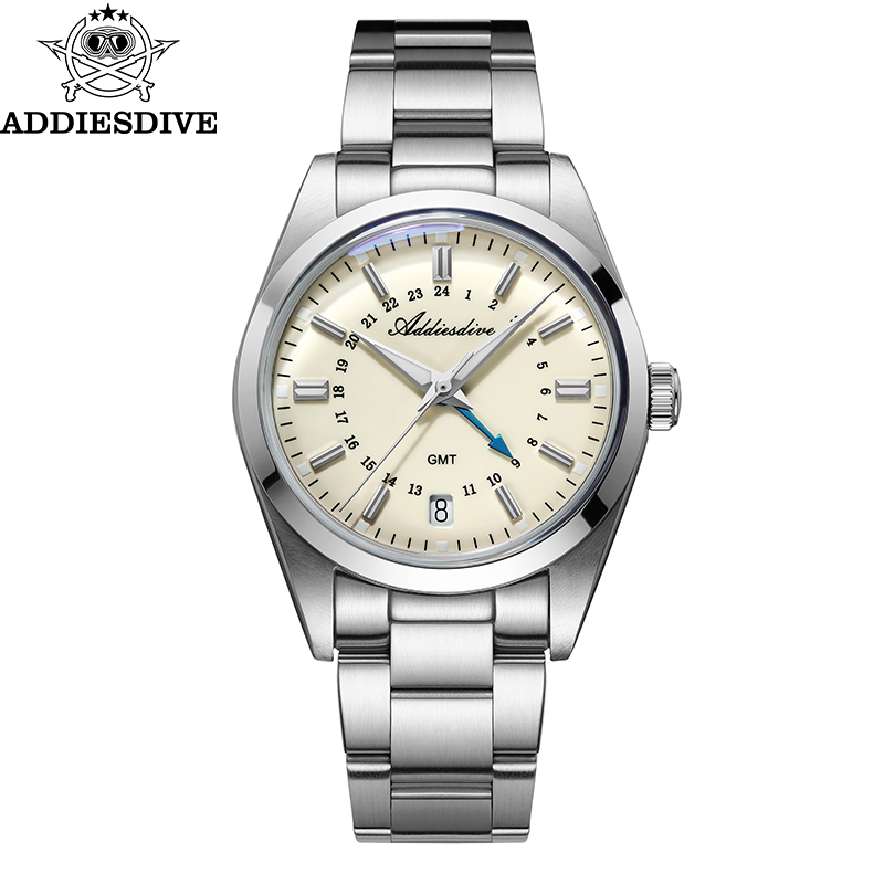 Men'S Accessories Jewelry Bracelet - ADDIESDIVE Hot Brand 36mm Luxury GMT