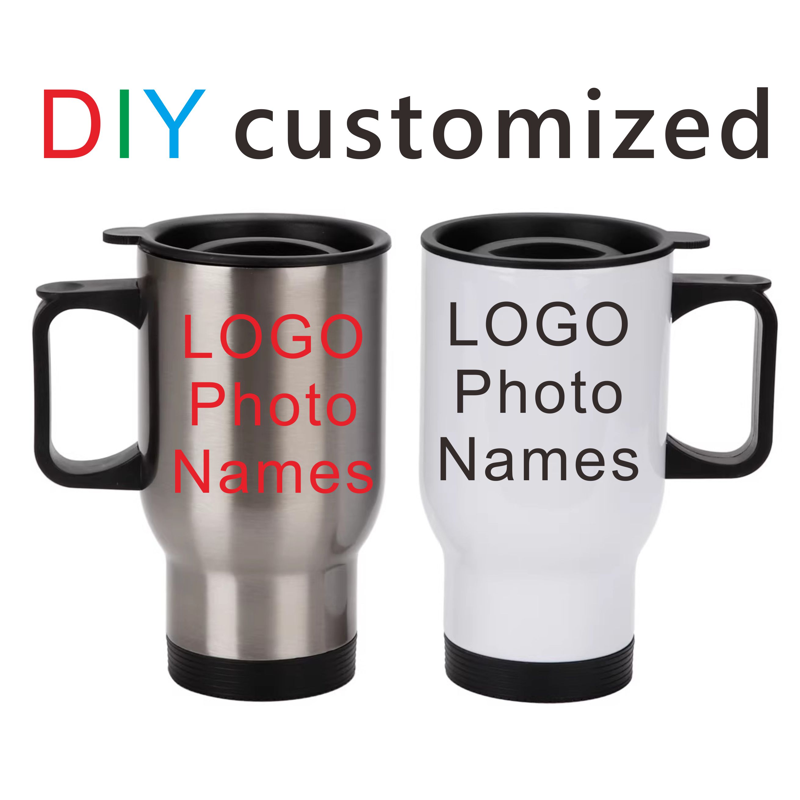 Flask Stainless Steel - Customized Car Tumbler 450ML Personalized Print