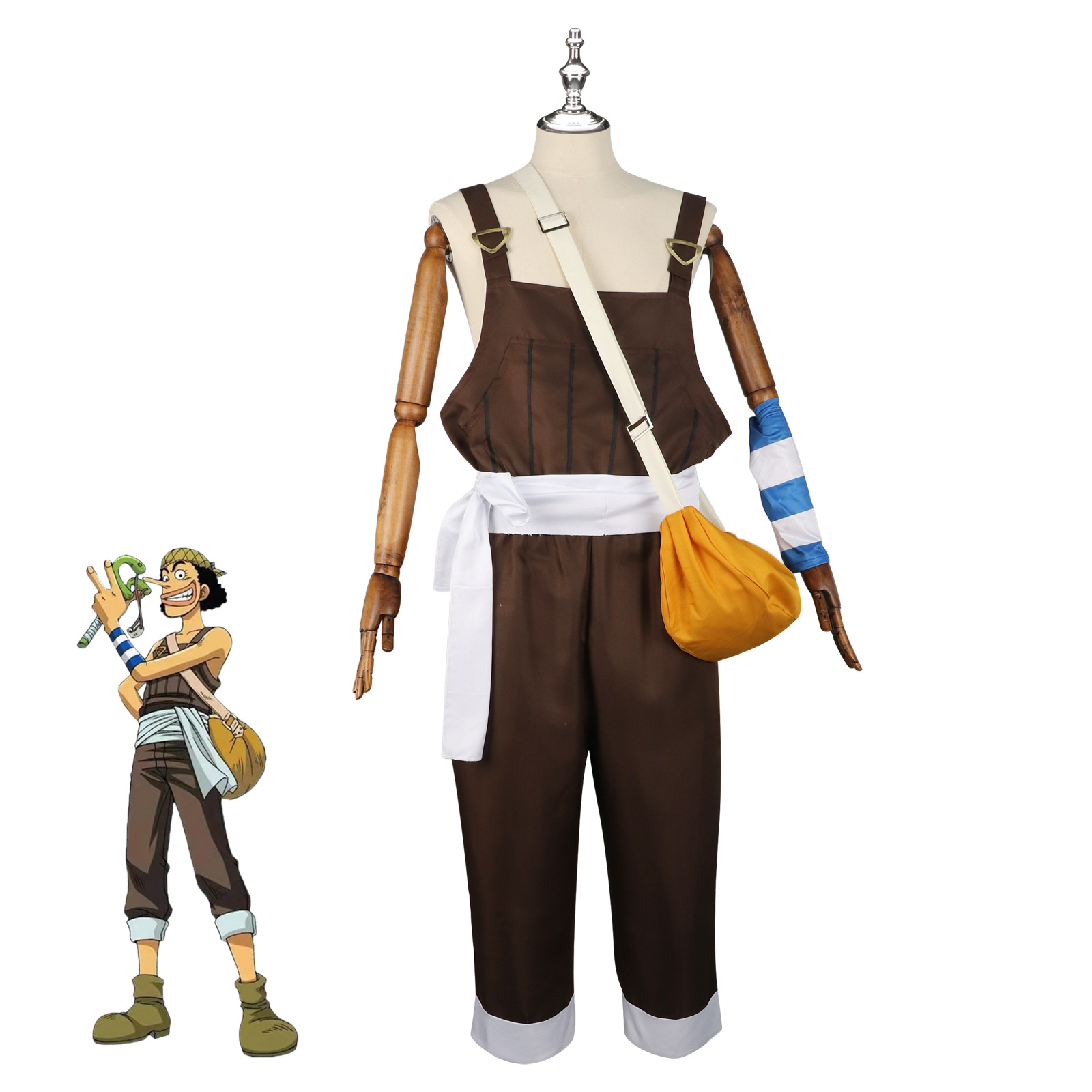 Anime UUsopp Cosplay Costume B - Men Accessories Korea review and price