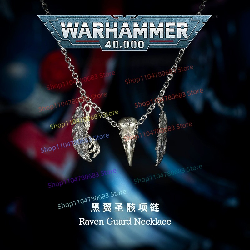 40K Raven Guard Necklace, Retr - Men Accessories Collection review and price