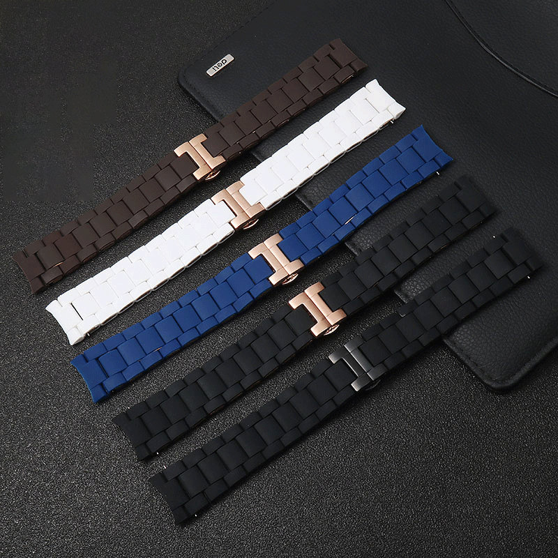 Rubber clad steel Watchband Fo - Men'S Accessories Armani review and price