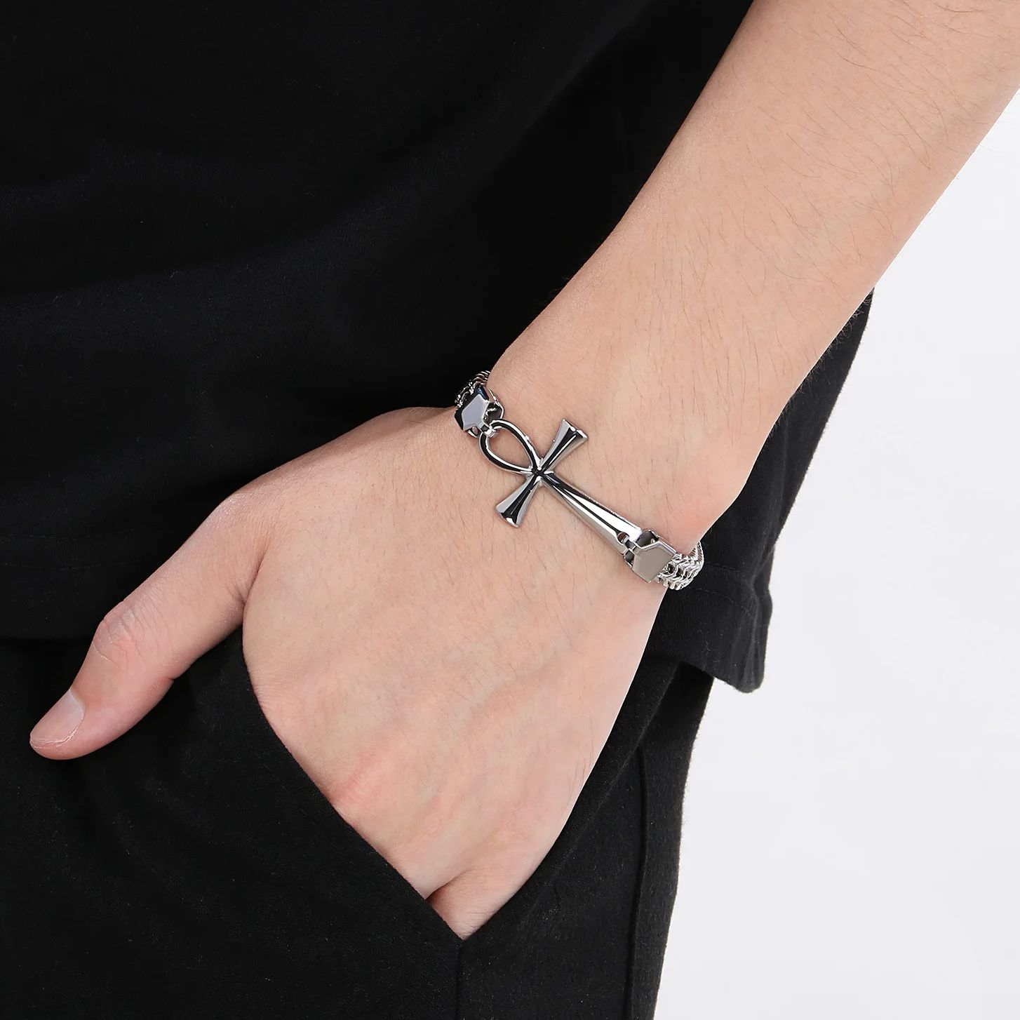 HaoYi Stainless Steel Egypt Cr - Men'S Accessories Jewelry Egypt review and price