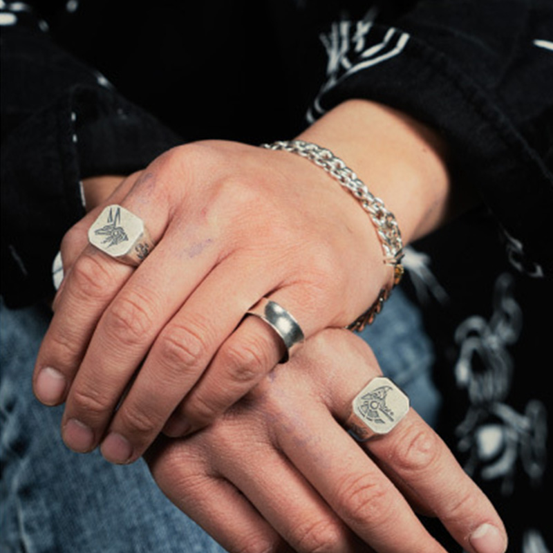 Retro Egypt Anubis Horus Ring  - Men'S Accessories Jewelry Egypt review and price