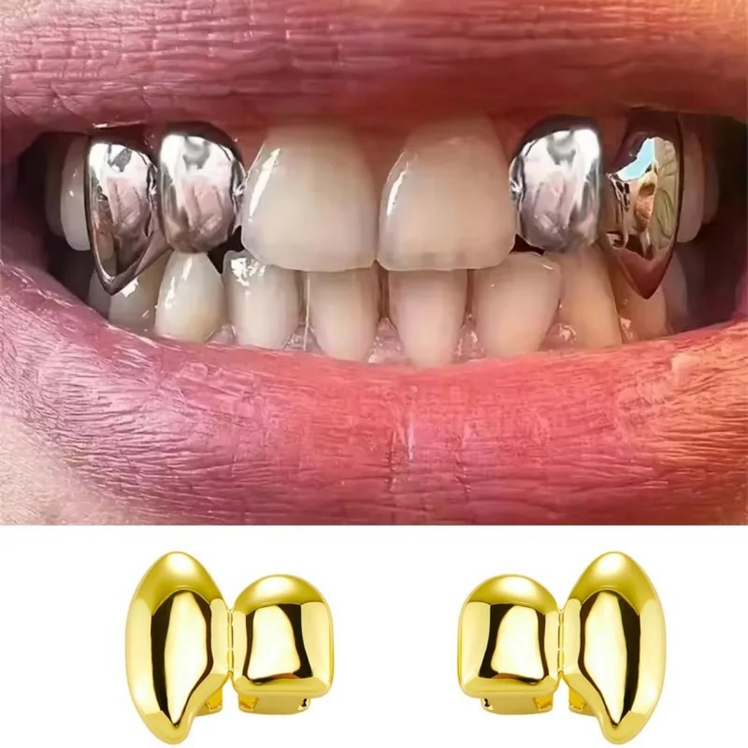 2PCS Vampire DIY Double Fangs  - Men Accessories H&M review and price
