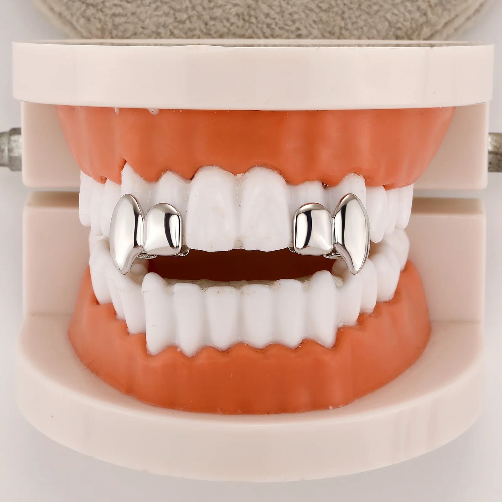 2PCS Vampire DIY Double Fangs  - Men Accessories H&M review and price