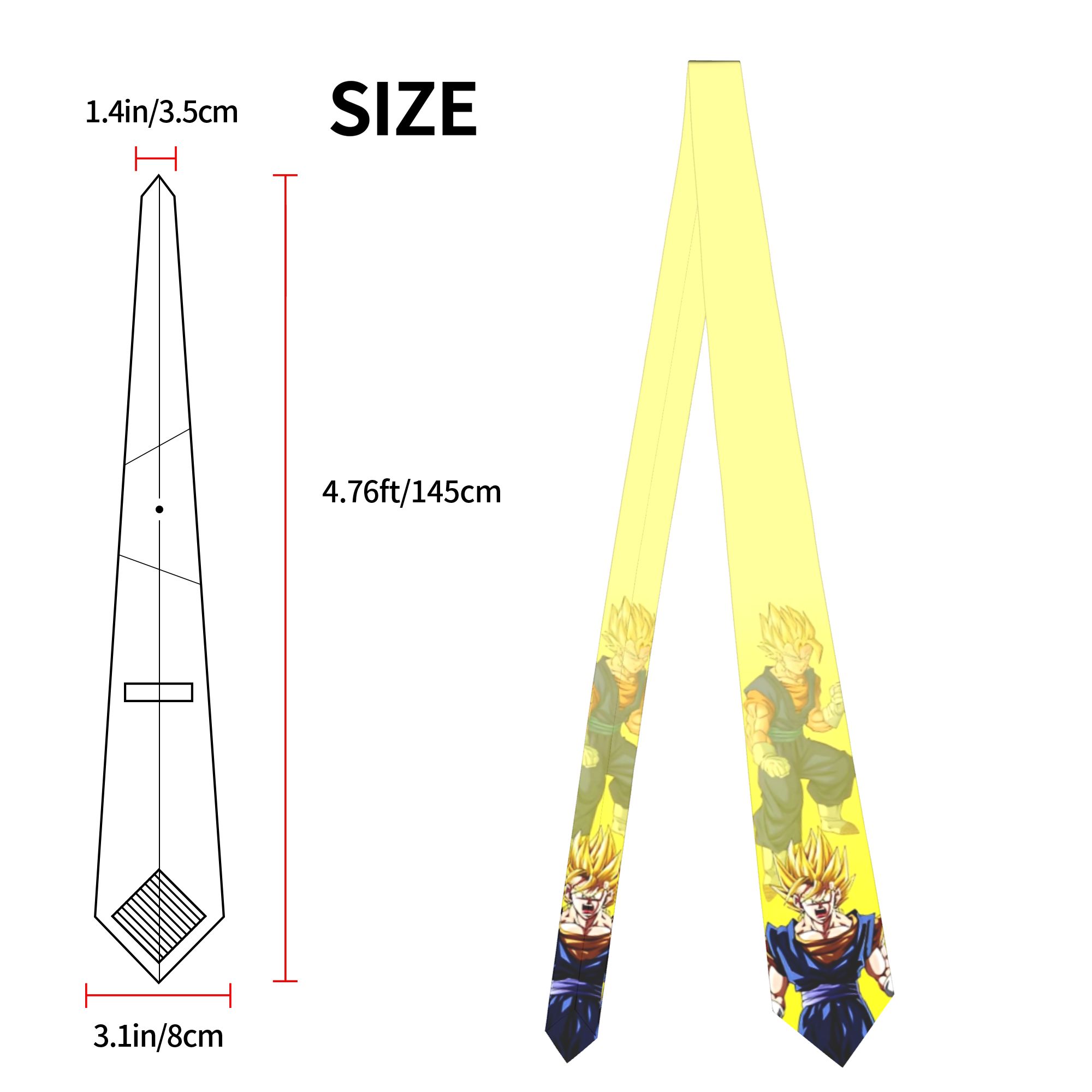 DBZ Z Characters Pattern Neckt - Men Accessories For Wedding review and price
