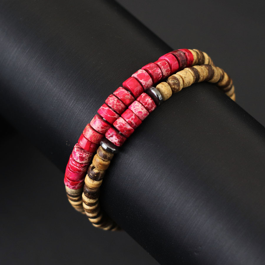 2Pcs Natural Coconut Husk Bead - Men'S Yoga Accessories review and price