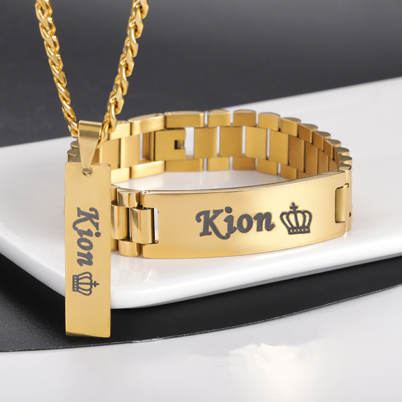 Custom Men Name Necklace Big B - Men'S Accessories Jewelry Bracelet review and price