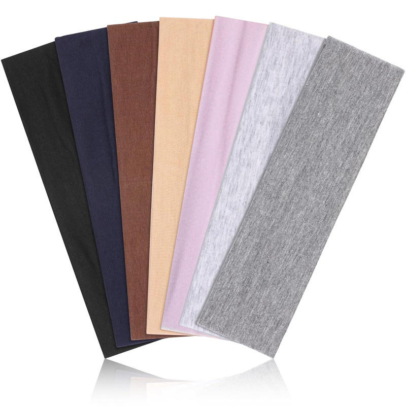 7Pcs Solid Elastic Hair Bands  - Men'S Yoga Accessories review and price